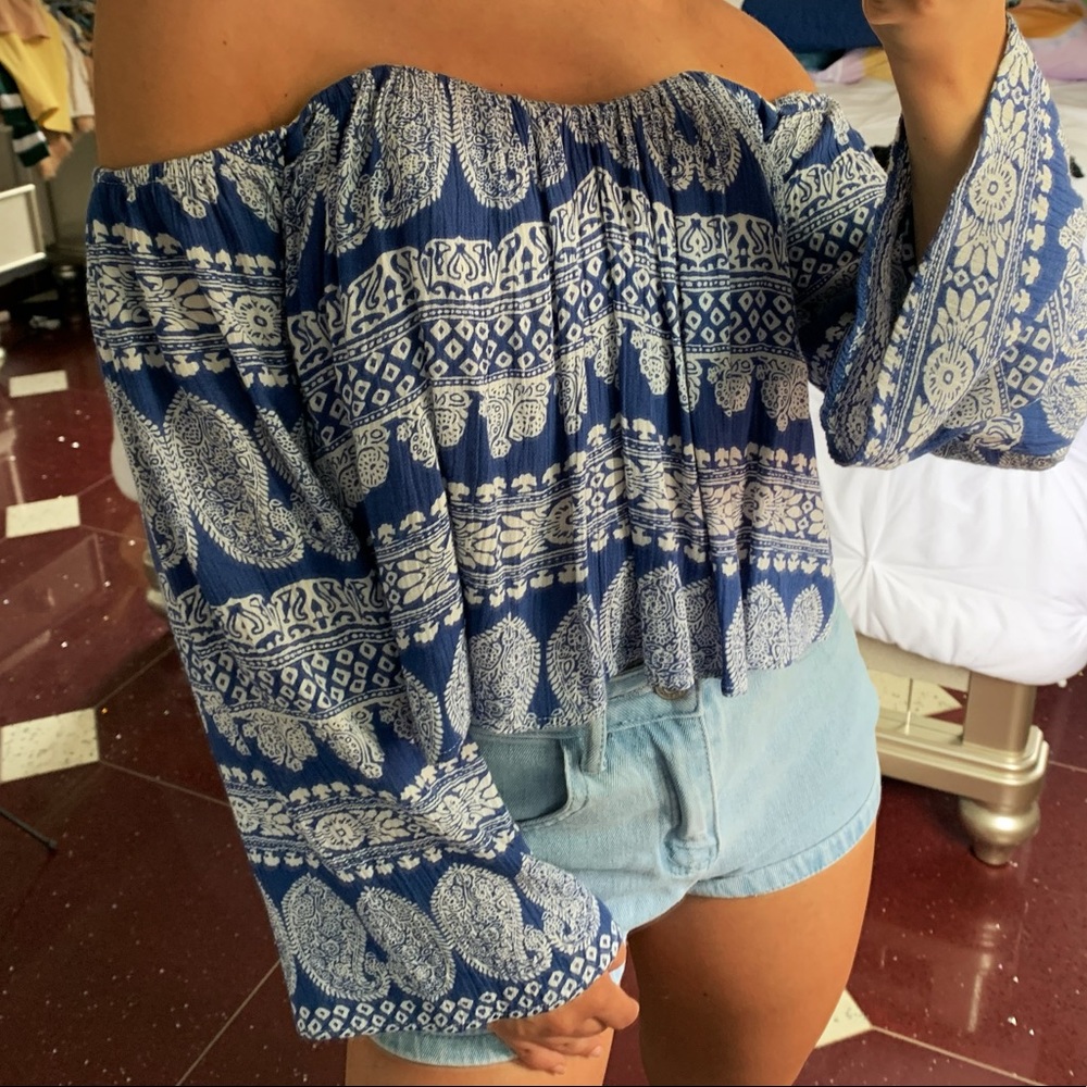COPY - Solemio Off the Shoulder Top Size: S